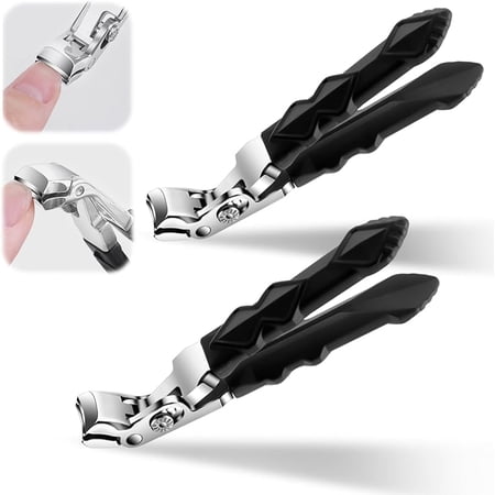 Clipmaster Pro Nail Clippers, Nail Clippers for Seniors, Clipmaster Pro Toenail Clippers, Toe Nail Clipper, Proclip Wide Jaw Opening Nail Clippers for Thick Nails, 2 PCS