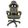 thumbnail image 1 of ViscoLogic Saloon Racing Style Swivel Home Office Gaming Chair (Black Gold), 1 of 5
