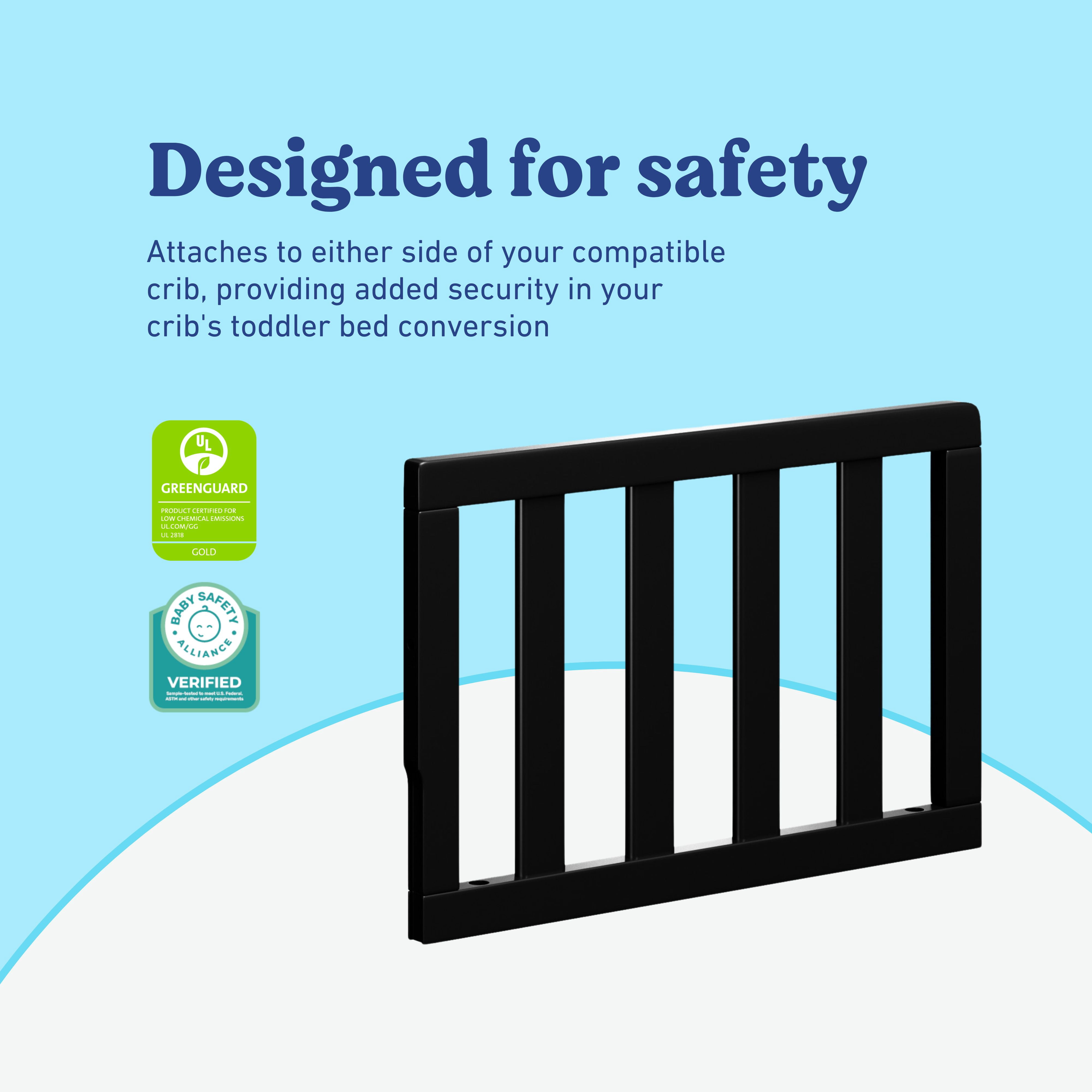 Graco Toddler Safety Guardrail (Slats), Black