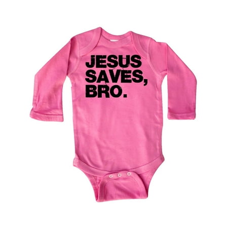 

Inktastic Jesus Saves Bro. Gift Baby Boy or Baby Girl Long Sleeve Bodysuit