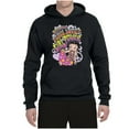 thumbnail image 2 of Wild Bobby Betty Boop Peace, Love and Girl Power Betty Boop Unisex Hoodie Sweatshirt, Black, Large, 2 of 5