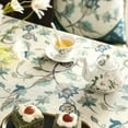 thumbnail image 4 of French Linen Pattern Tablecloth Soft Durable Floral Table Cloth Designer Kitchen Dining Tablecloth for Rectangular Tables for Parties Christmas 52"x 52", 4 of 5