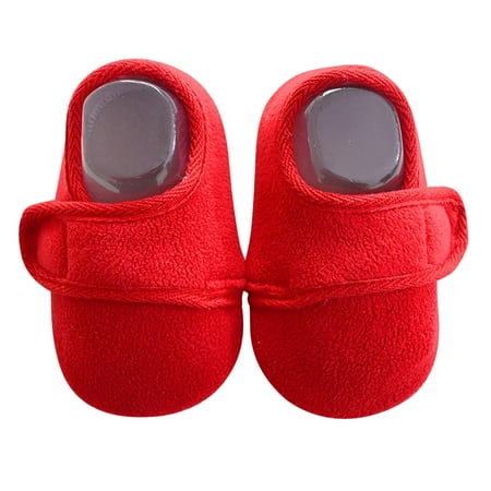 

Toddler Baby Boy Girl Non-Slip Warm First Walkers Prewalker Socks Shoes