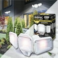 thumbnail image 2 of Bell + Howell Bionic Flood Light 2000 Lumens, Hardwired Motion Sensor Outdoor Light, Dusk to Dawn, Adjustable Panels, White, 2 of 7
