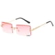 thumbnail image 1 of Sonducket Gafas de sol de moda sin montura Gafas de sol rectangulares Gafas de moda de verano UV400 Lentes cuatro, 1 of 8