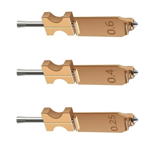 AD5X Printer Nozzle Trio: Metal Alloy, Temperature-Stable & Rapid Replacement Design