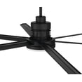 thumbnail image 4 of Mondo 80 in. Flat Black Finish Outdoor Ceiling Fan, Integrated LED Light & Remote Included, 4 of 4