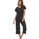 Hauts de Nuit pour Femmes avec Pantalons Capri Pyjama Sets – image 5 sur 7