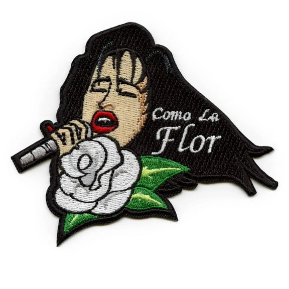 Como La Flor Tejano Singer Patch Corpus Christi Texas Embroidered Iron On