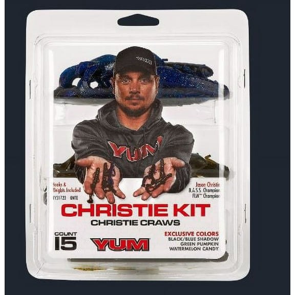 Yum Soft Christie Craw Worm Fishing Lures Kit