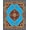 Blue, Pattern 2, variant on ODIKA 2x3 Machine Washable Non-Slip Area Rug, Vintage Medallion Accent Floor Covering with Ornate Border Design High Traffic Rug, Blue, 669391