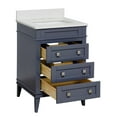 thumbnail image 2 of Eleanor 24" Bathroom Vanity with Marine Gray Cabinet and Quartz Top, 2 of 7