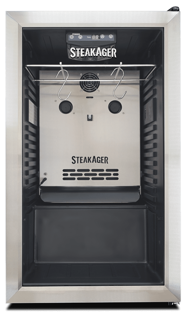 SteakAger PRO 40 Starter Pack Steak Dry-Aging Refrigerator, Sleek Refrigerator to Make Dry-Aged Steaks at Home - 40 lbs