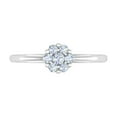 thumbnail image 4 of 1/3 Carat Diamond Cluster Engagement Ring Band in 14K White Gold (Ring Size 5.5) (I1-I2 Clarity), 4 of 4