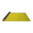 thumbnail image 2 of Ahgly Company Indoor Round Abstract Yellow Contemporary Area Rugs, 4' Round, 2 of 4