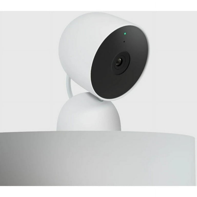 Google Nest Cam Indoor Security Camera - Wired, Snow, with Google Nest Cam Indoor Security Camera - Wired, Snow, with