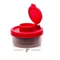 thumbnail image 3 of Binwennn 4 Petits Mini Shakers à Emporter Camping Pique-Nique Extérieur Cuisine Boîtes à Lunch Voyage Transparent avec Couvercles Rouges Distributeur Hermétique Petit Pot Organisateur Contenants 4 Onces Verre avec Couvercles Audacieux et Trié, 3 of 6
