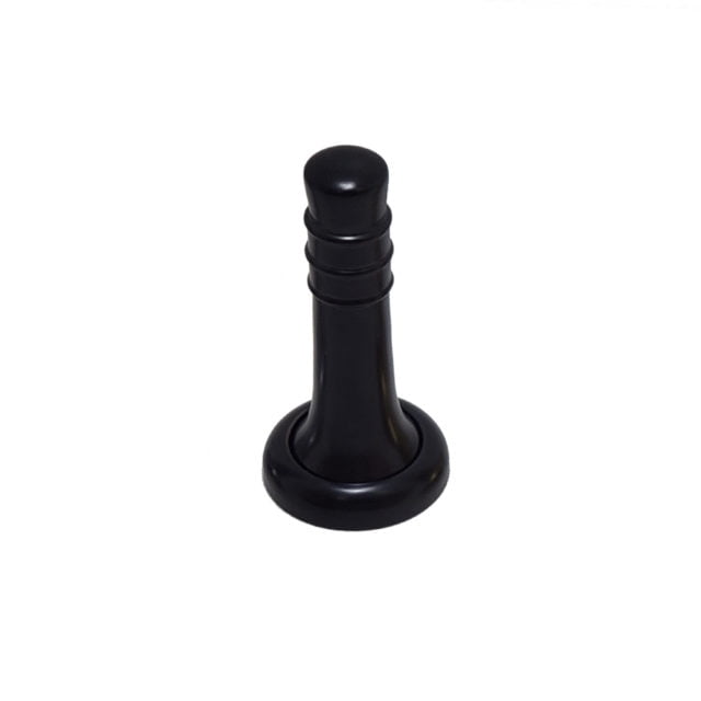 Door Stop Sand Cast Brass 73MM – Solid Brass Heavy Duty Wall, Floor, Door Mounted Stopper with Round Rosette – Black, Chrome, Satin Nickel, Satin Brass