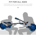 thumbnail image 5 of PRZL 38in Beginner All Wood Acoustic Guitar Starter Kit w/Gig Bag, 6 Picks, Nylon Strings, Strap w/Pick Holder - Blue, 5 of 16