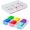 Fixed 6 Grids, variant on 2 Pack Fixed 8 Grids Clear Plastic Organizer Sorting Tray and Transparent Storage Divider Box Container Case for Hardware, Craft, Sewing Kit, Office Supplies, Small Parts