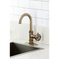 thumbnail image 2 of Kingston Brass KSD8503RX Belknap Single-Handle Bar Faucet, Antique Brass, 2 of 6