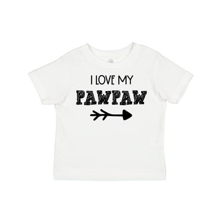 

Inktastic I Love My Pawpaw with Arrow Gift Toddler Boy or Toddler Girl T-Shirt