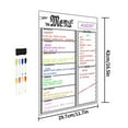 thumbnail image 2 of Kitchen Adhesive Weekly Plan Board Note Table for Kitchen Refrigerator Chalkboard Sticky Board  White, 2 of 7