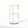 thumbnail image 2 of Furinno Turn-N-Tube 3-Tier Multipurpose Corner Shelf, Display Shelf, White/White, 2 of 6