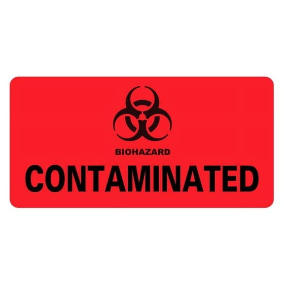 CONTAMINATED Infection Control Medical Labels