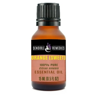 Sensible Remedies Orange (Sweet) 100% Therapeutic Grade Essential Oil, 15 mL (0.5 fl oz)