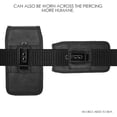 thumbnail image 5 of GW USA Flip Phone Case Leather Vertical Pouch [with Belt Loop, Metal Clip] for Alcatel Flip Go/Crick Flip 2, Go Flip V, MyFlip, TCL Flip Pro Classic, Cingular Flip 4,Iris Flip, 5 of 5
