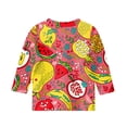 thumbnail image 4 of CCRFTGI Cute Tops for Kids Girls Size 7 Summer 3/4 Sleeve Fruit Print Tee Shirts Trendy Loose Comdy Clothes for Teen Girls Crew Neck Shirts Red 11-12 Years, 4 of 4