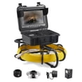 thumbnail image 1 of VEVOR Sewer Camera, 230 ft/70 m, 9" Screen Pipeline Inspection Camera with DVR Function, Waterproof IP68 Camera w/12 Adjustable LEDs, w/a 16GB SD Card, for Sewer Line, Home, Duct Drain Pipe Plumbing, 1 of 9