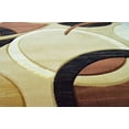 thumbnail image 5 of Planet Rugs Premium 3D Thick Abstract Indoor Area Rug 1062 Brown 2'7''x4', 5 of 11