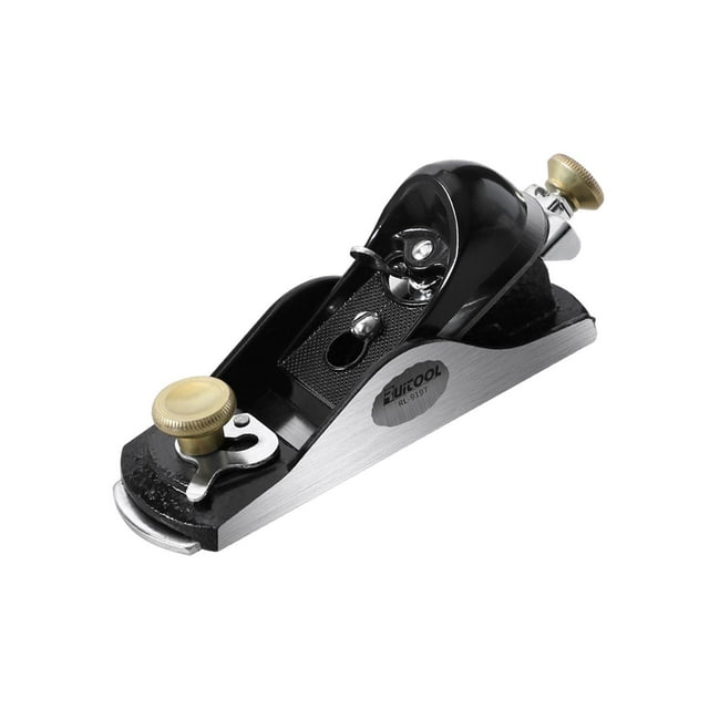 Cepilladora de madera, cepillo de bloque ajustable, portátil, resistente, de base plana, cepillo de alisado, herramienta de utilidad para cepillado de