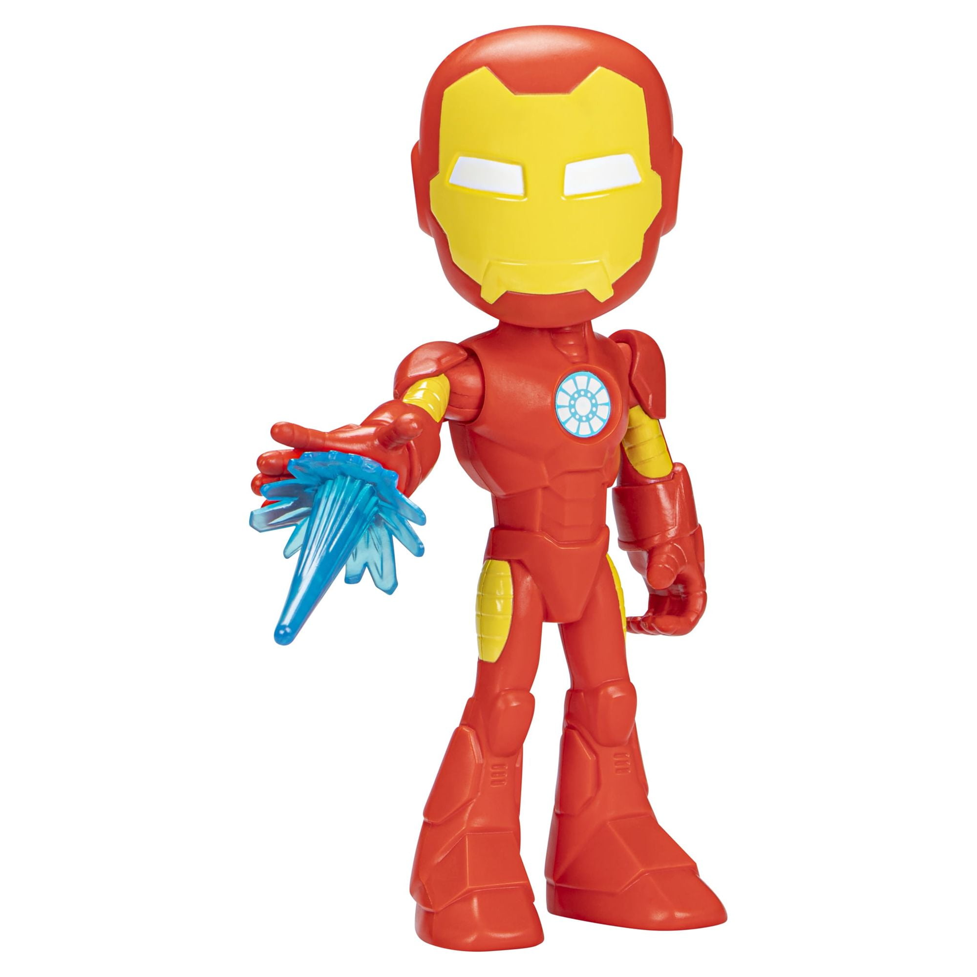 Marvel Spidey and His Amazing Friends Supersized Iron Man Action Figure, Preschool Superhero Toy for Kids Ages 3 and Up