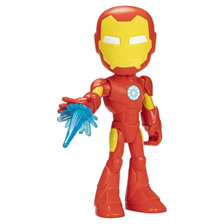 Marvel Spidey and His Amazing Friends Supersized Iron Man Action Figure, Preschool Toys
