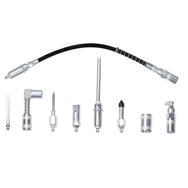 fastboy Kit de Couplage de Graisse 9 Pcs Kit d'Accessoires Haute Dureté en Alliage d'Acier
