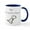 White/Navy Inside, variant on CafePress - RAWR! Means I Love You In Dinosaur Mug - 11 oz Ceramic Mug - Novelty Coffee Tea Cup
