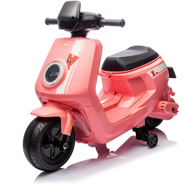 Voltz Toys Ride-On Scooter, 12V Ride on Car for Kids, 1 Seater Kids Motorcycle with MP3 Player and Lights