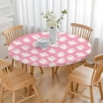 thumbnail image 3 of Sweet Ghost Halloween Pattern Round Fitted Tablecloth with Elastic Edge,Dining Table Cover Waterproof,Outdoor Round Tablecloth for Camping,Dining,Indoor and Outdoor, 3 of 7