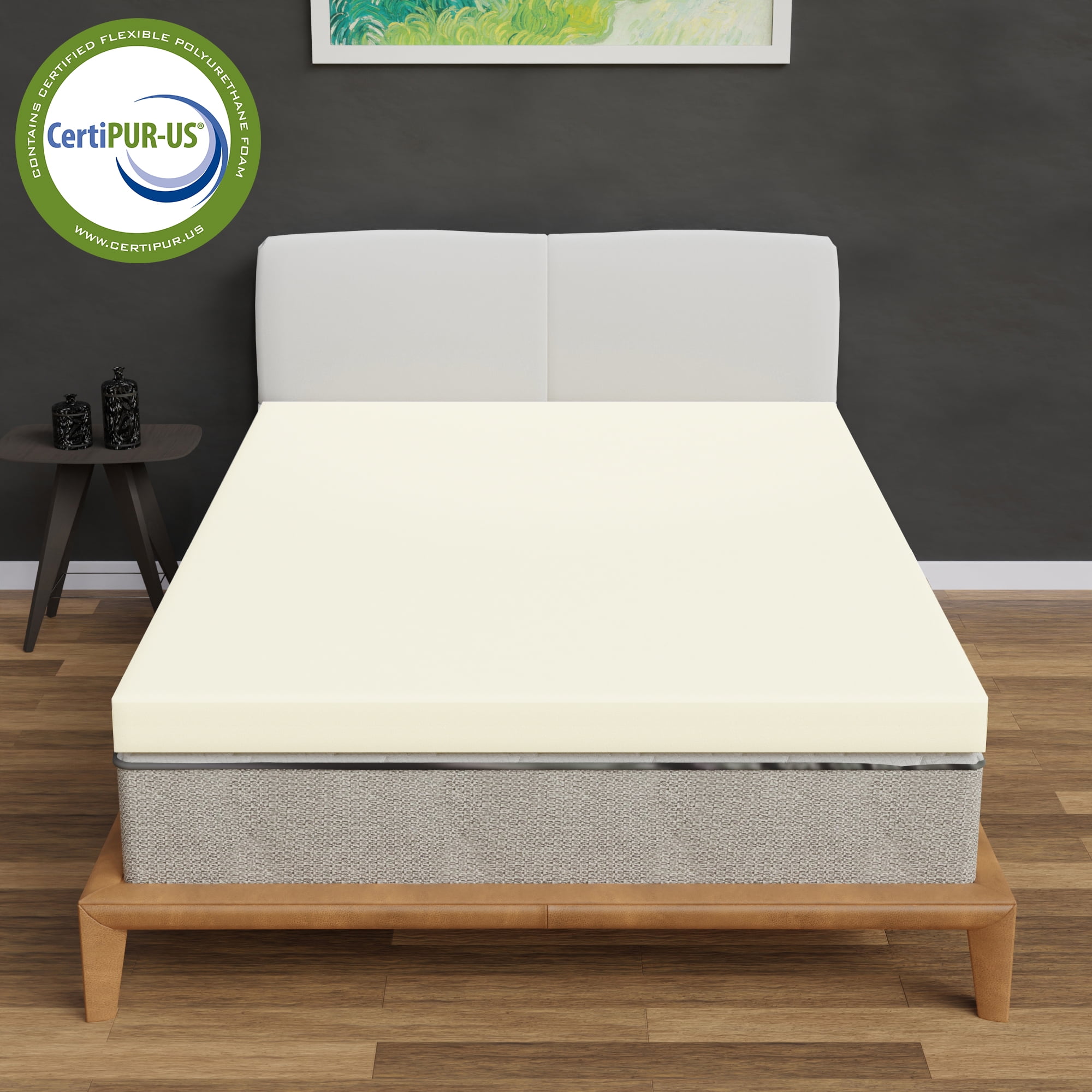 Continental Sleep 2" Foam Mattress Topper, Full - High Density