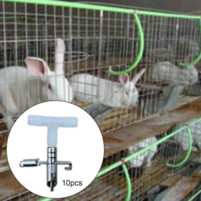 10 Set Automatic Rabbit Water Drinker Feeder Farm Animal Supplies Drinker