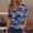 S11-Multicolor, variant on successthop Patriotic Shirts for Women Flags Plus Size USA Birthday T Shirt Holiday Top V Neck 3/4 Sleeve Clothes L