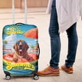 thumbnail image 4 of Hello Summer Bloodhound Pool Day on Watermelon Float Travel Luggage Cover Dog Lover Suitcase Dust Protective Decor - 13008, 4 of 5