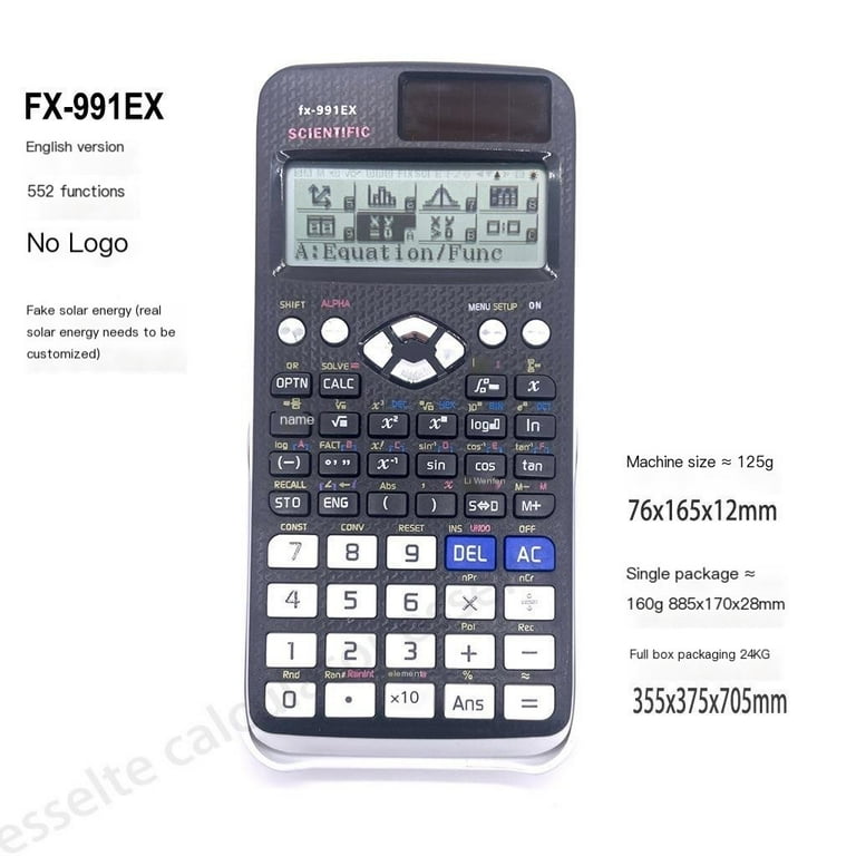 Fx-991ex / Fx-991es Plus Scientific Calculator Black