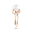 thumbnail image 3 of ANGARA South Sea Cultured Pearl Ring with Wing Motifs in 14K Rose Gold for Women | June Birthstone, Birthday, Anniversary, Jewelry Gift for Women | Pearl Ring, 3 of 9