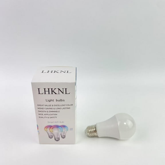 LHKNL Light bulbs, Electric Smart Light Bulbs with RGB Color Changing and Tunable White, 2.4Ghz WiFi Light Bulbs, No Hub Needed,Dimmable 60 Watt = LED 9W