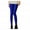 Blue, variant on Gym Leggings Women Womens Elastic Cropped Trousers Slimming Candy Color Fluorescent Leggings