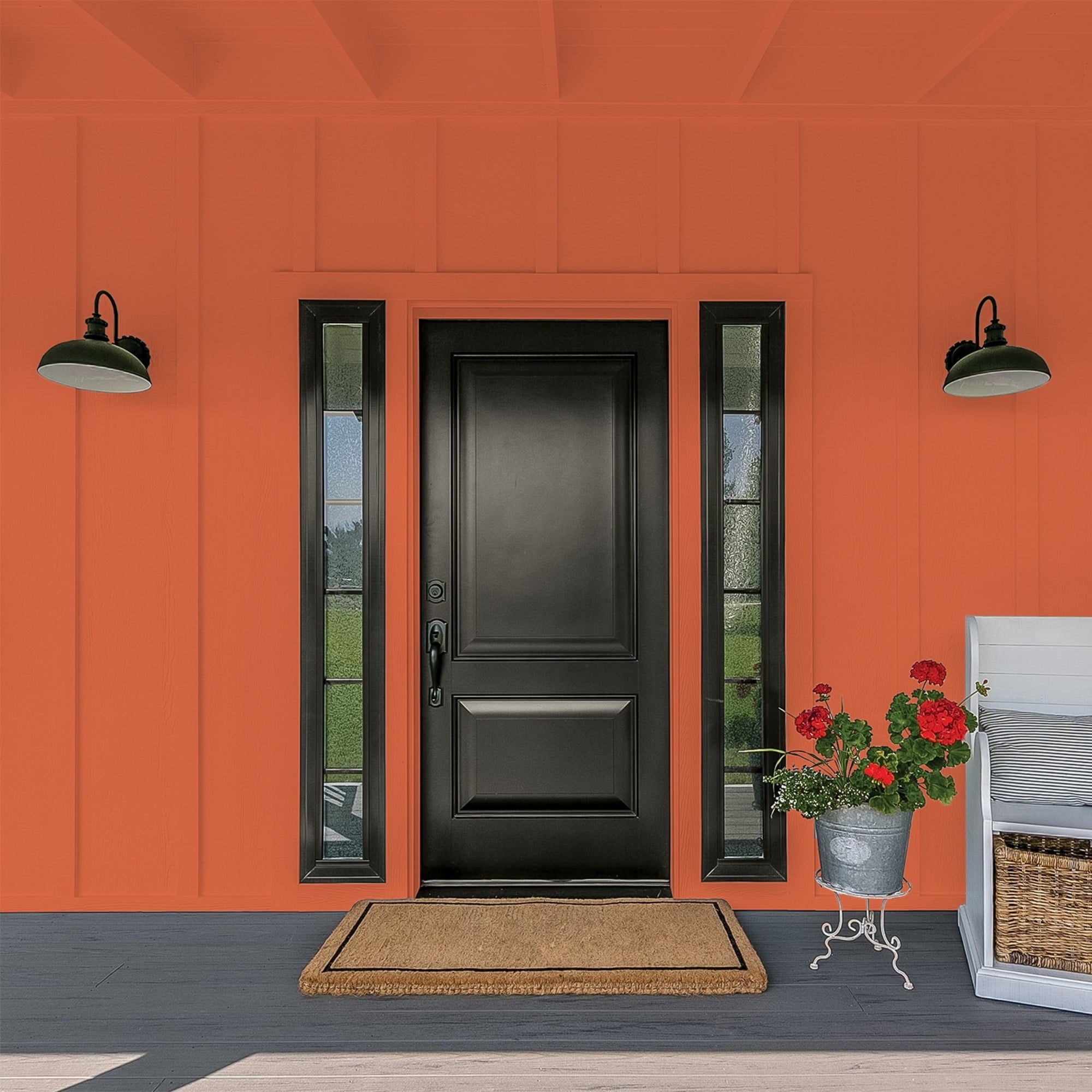 Glidden High Endurance Plus Tabasco Flat Exterior Paint and Primer, 1 Gallon